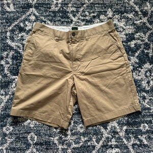 J. Crew Factory Men's Tan Flat Front Shorts